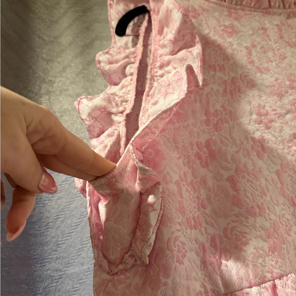 THML Pink Floral Ruffle Dress - Picture 4 of 4